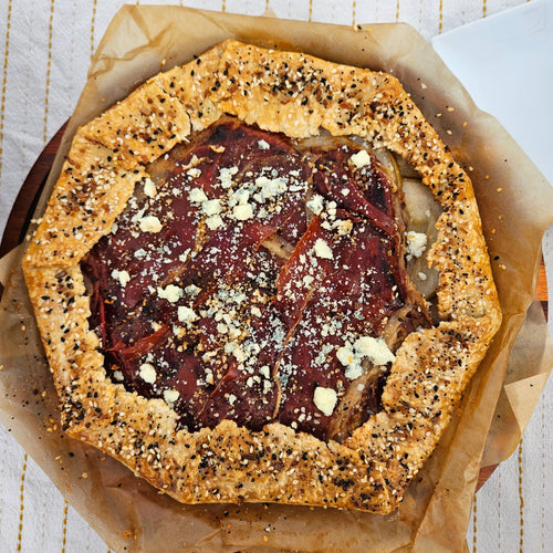 Pear Prosciutto Gorgonzola Galette (Thanksgiving Menu)